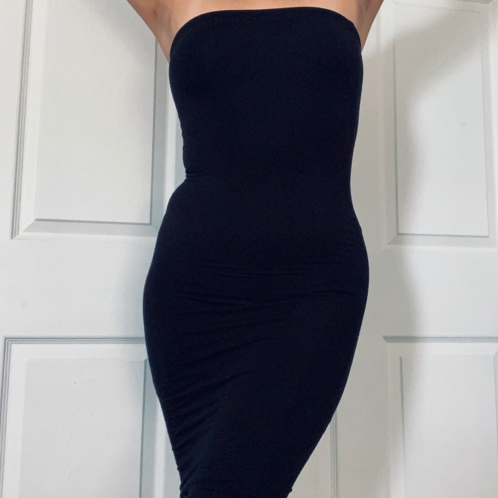Black tube dress